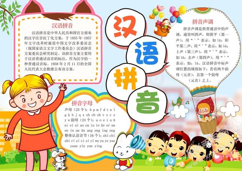 汉语拼音手抄报模板有字版.jpg