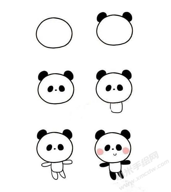 大熊猫简笔画步骤图片01.jpg