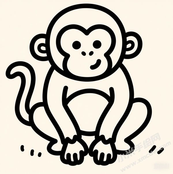 蹲姿猴子简笔画.jpg
