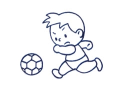 足球小子简笔画创作步骤图示