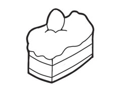 蛋糕简笔画创作步骤图示