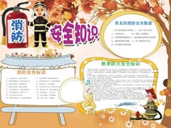 消防安全知识手抄报模板