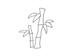 竹子简笔画法步骤图示