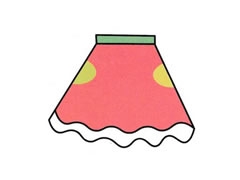 裙子简笔画分步绘制图示