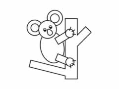 用图形分步绘制考拉简笔画图示