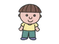简笔画男孩画法步骤图示
