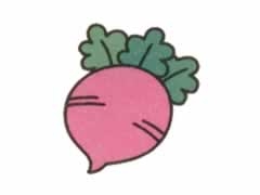 萝卜幼儿简笔画步骤图示
