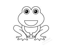 青蛙简笔画图片