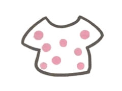小上衣简笔画绘制步骤图示