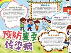 预防夏季传染病手抄报模板