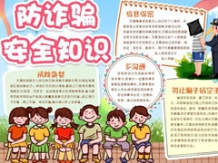 防诈骗安全知识手抄报模板