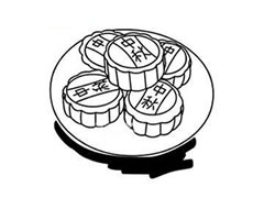 月饼简笔画