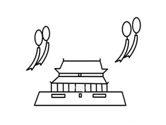 天安门简笔画