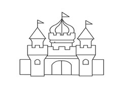 城堡简笔画