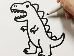 霸王龙简笔画