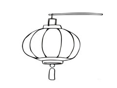 灯笼简笔画