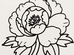 牡丹花简笔画