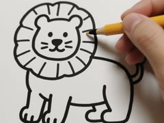 狮子简笔画