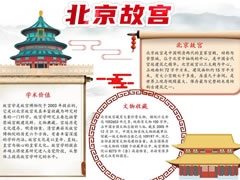 北京故宫手抄报